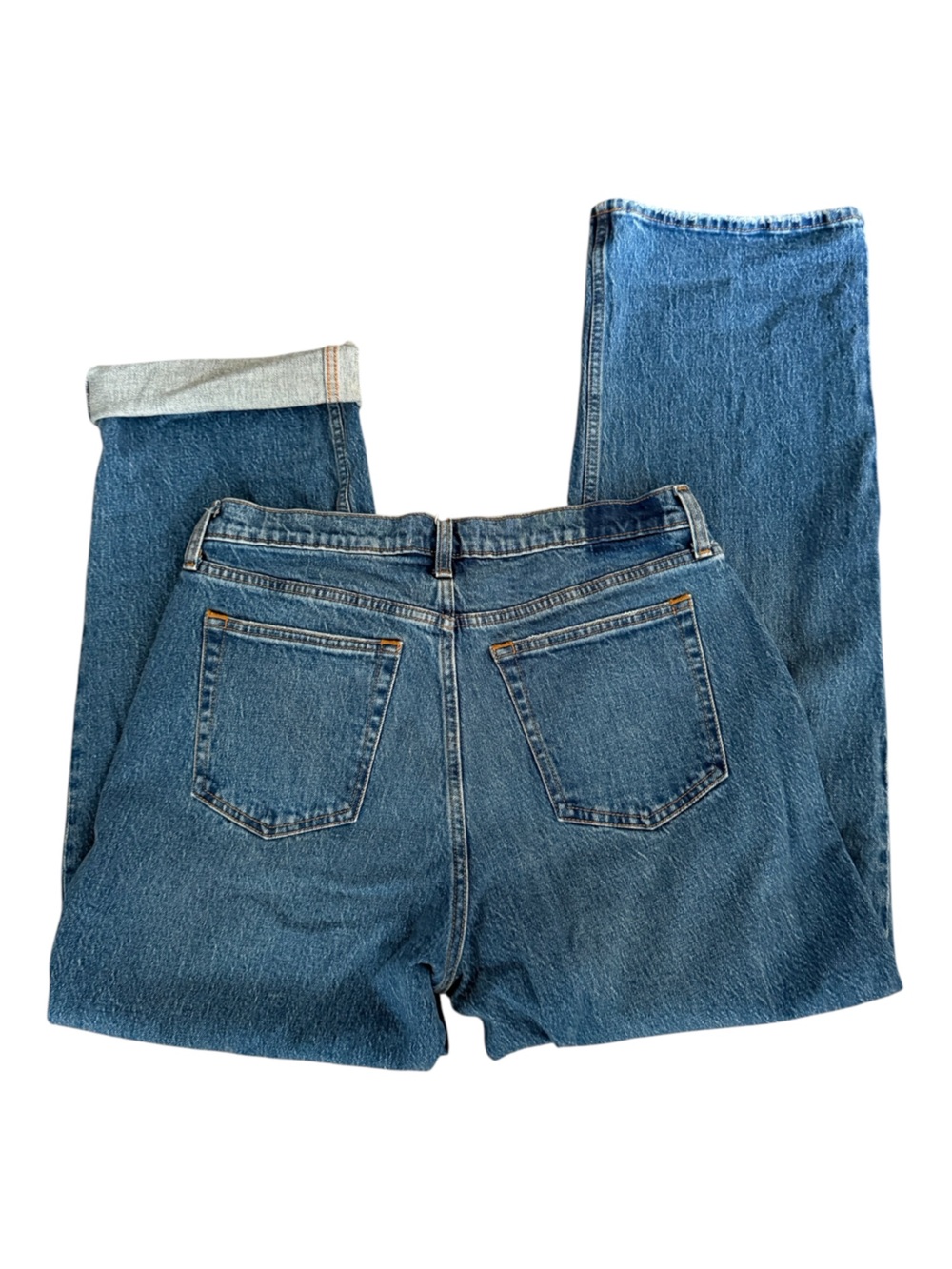 A&F Women’s Baggy Low Rise Medium Wash Blue Wide Leg Classic Jeans Size 30 Sz 10 - Picture 6 of 15